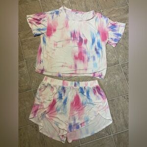 Old Navy Tie-Dye Lounge Set in Pink, Purple and Blue